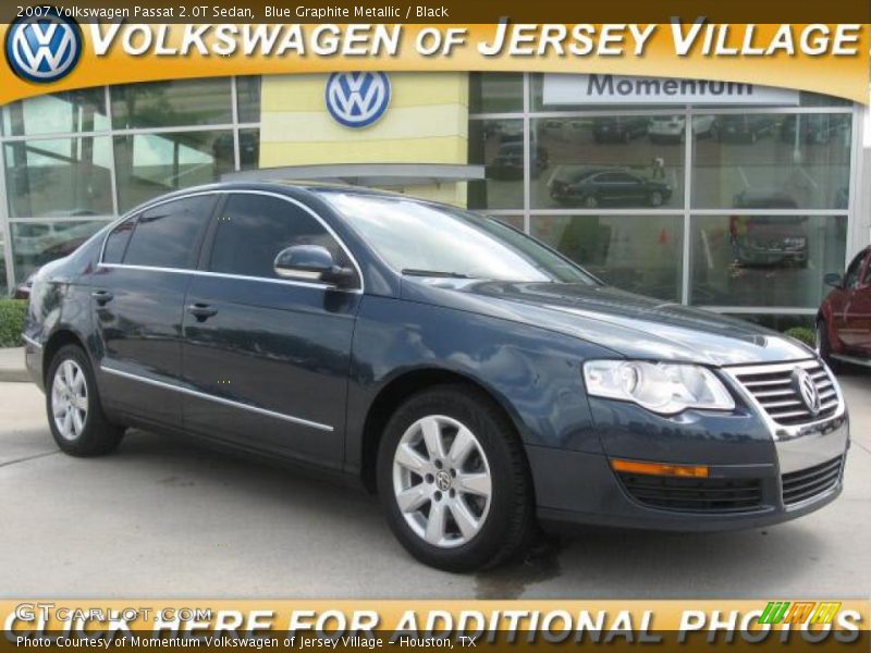 Blue Graphite Metallic / Black 2007 Volkswagen Passat 2.0T Sedan