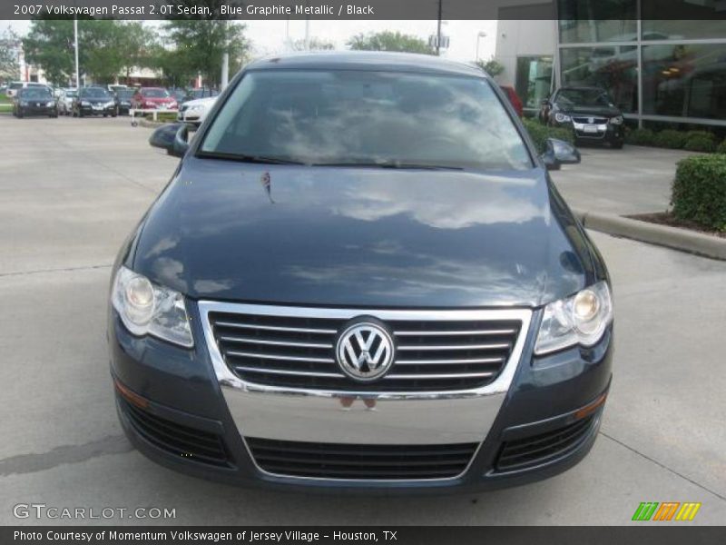 Blue Graphite Metallic / Black 2007 Volkswagen Passat 2.0T Sedan