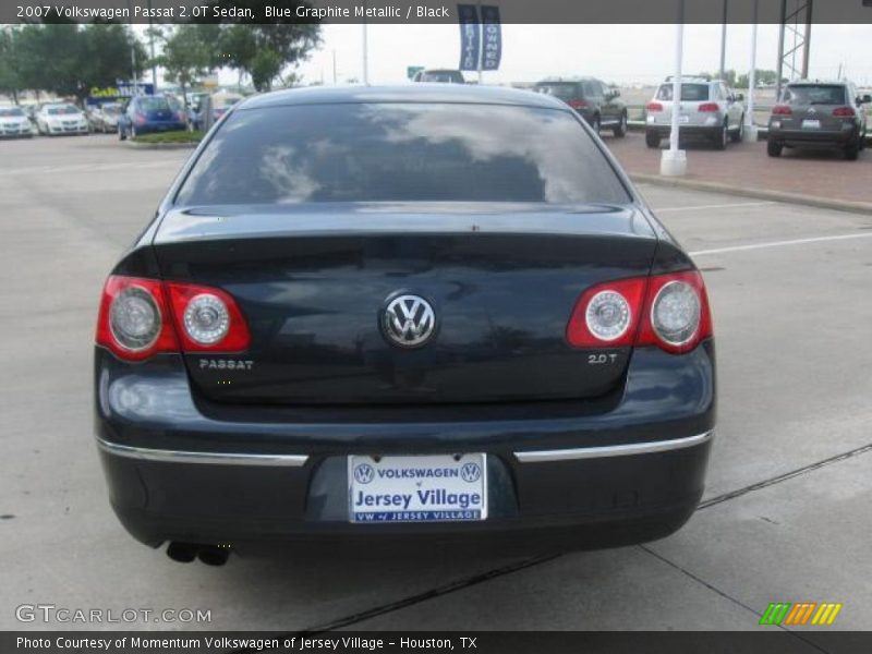 Blue Graphite Metallic / Black 2007 Volkswagen Passat 2.0T Sedan
