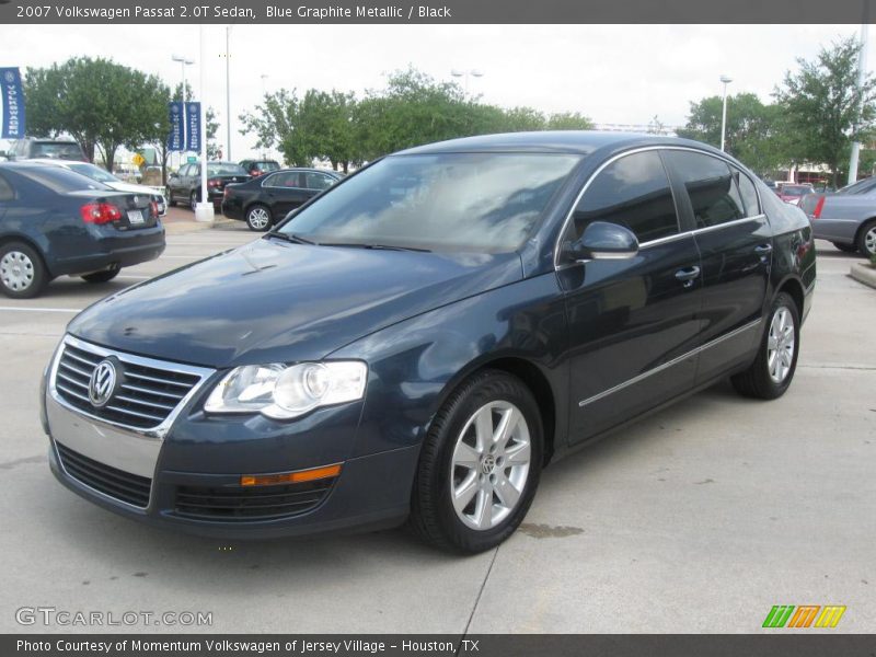 Blue Graphite Metallic / Black 2007 Volkswagen Passat 2.0T Sedan