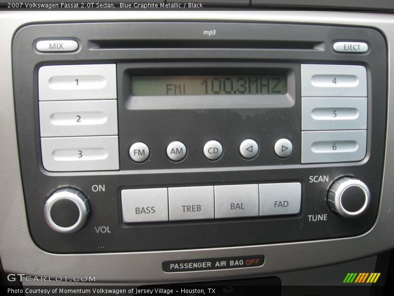Blue Graphite Metallic / Black 2007 Volkswagen Passat 2.0T Sedan