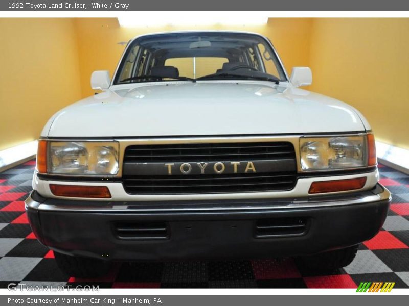 White / Gray 1992 Toyota Land Cruiser