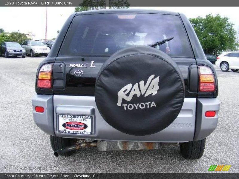 Black / Dark Gray 1998 Toyota RAV4