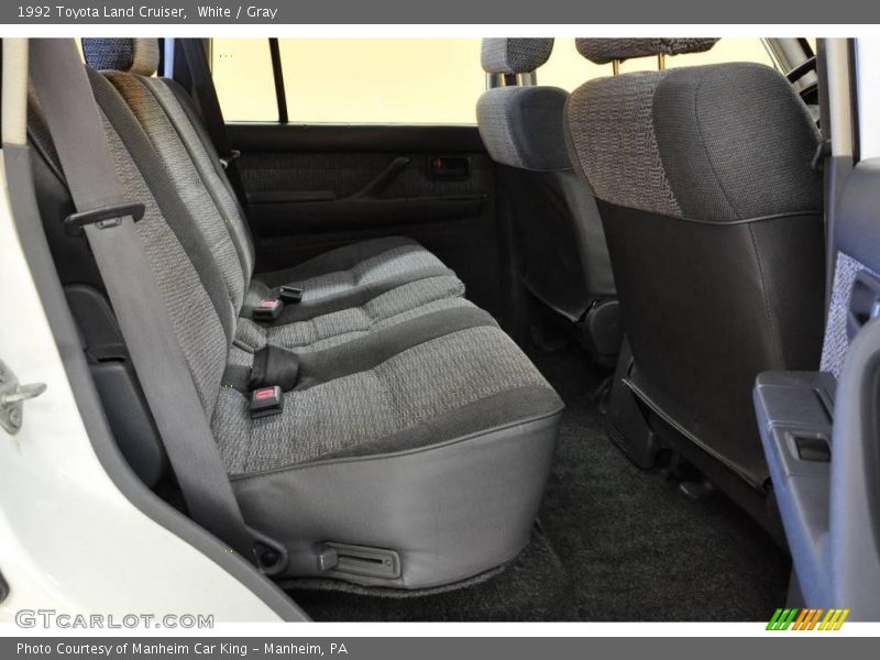 White / Gray 1992 Toyota Land Cruiser