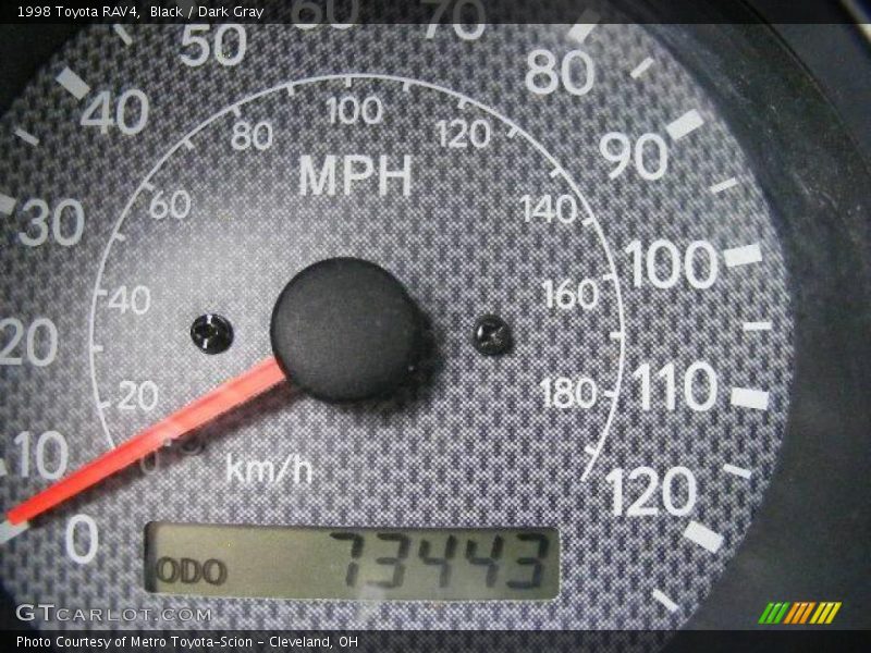 Black / Dark Gray 1998 Toyota RAV4