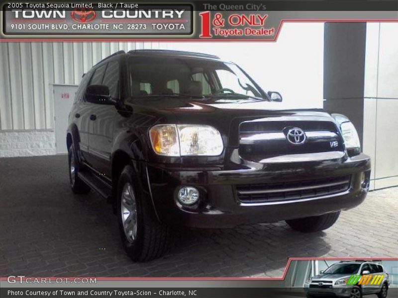 Black / Taupe 2005 Toyota Sequoia Limited