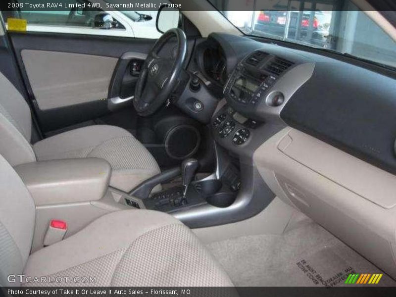 Savannah Metallic / Taupe 2008 Toyota RAV4 Limited 4WD