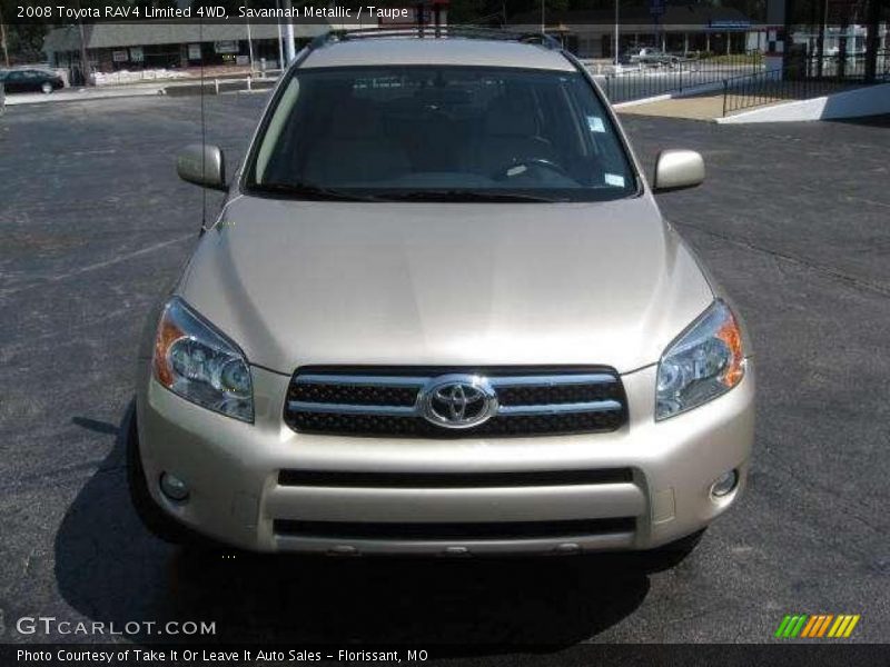 Savannah Metallic / Taupe 2008 Toyota RAV4 Limited 4WD