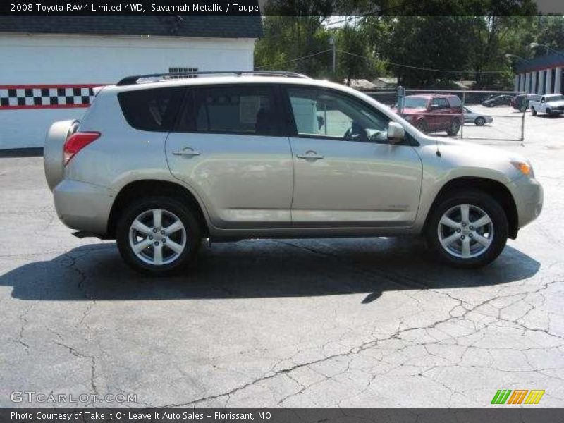 Savannah Metallic / Taupe 2008 Toyota RAV4 Limited 4WD