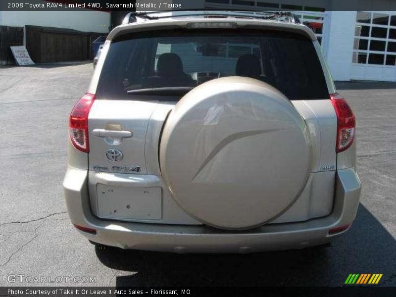 Savannah Metallic / Taupe 2008 Toyota RAV4 Limited 4WD