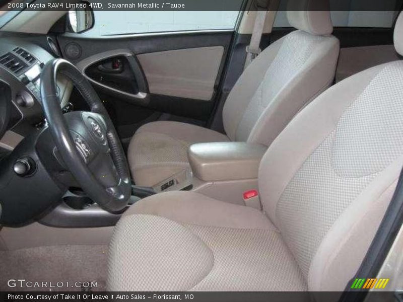 Savannah Metallic / Taupe 2008 Toyota RAV4 Limited 4WD