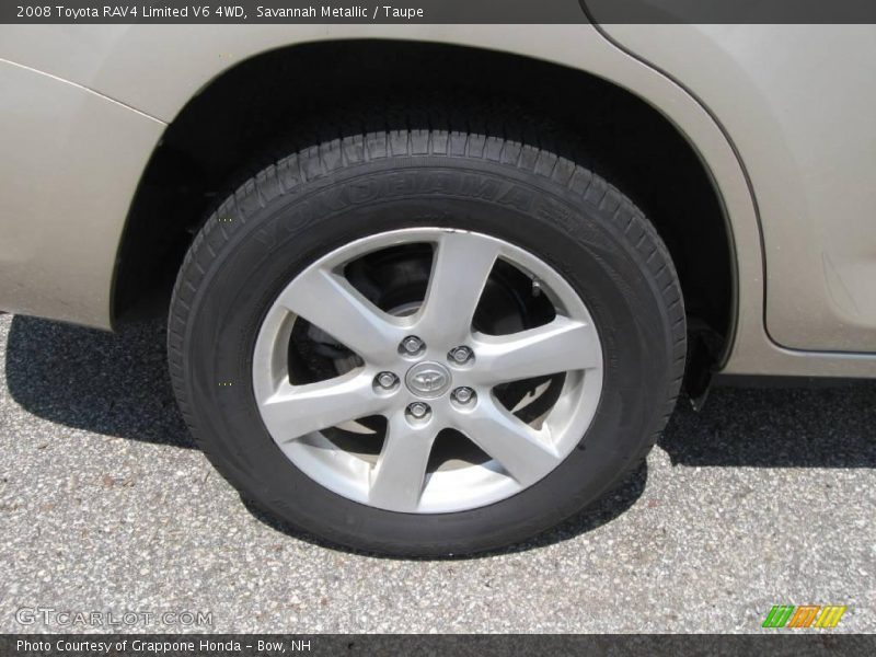 Savannah Metallic / Taupe 2008 Toyota RAV4 Limited V6 4WD