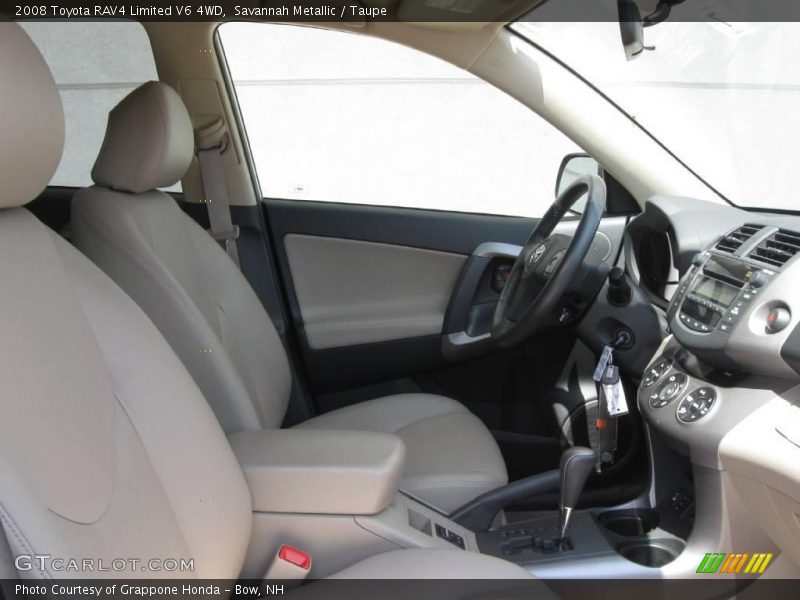 Savannah Metallic / Taupe 2008 Toyota RAV4 Limited V6 4WD