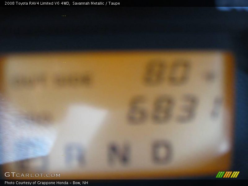 Savannah Metallic / Taupe 2008 Toyota RAV4 Limited V6 4WD