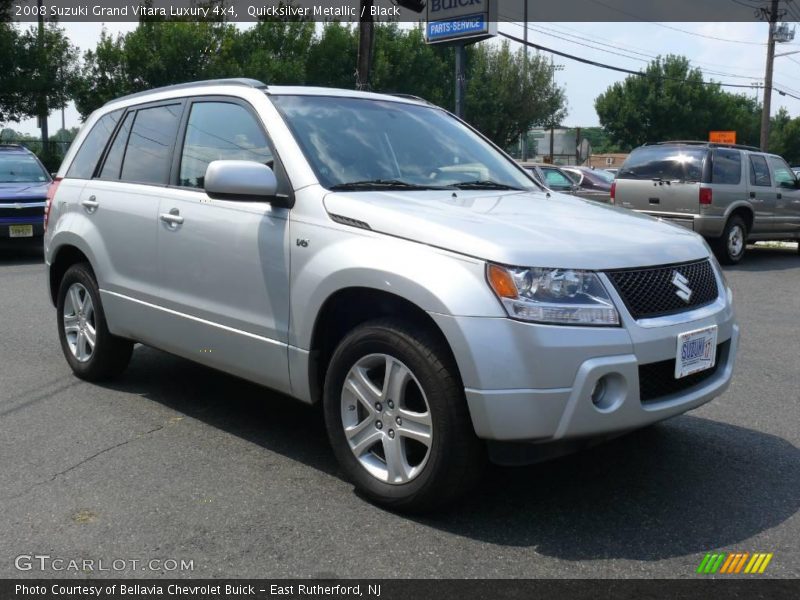 Quicksilver Metallic / Black 2008 Suzuki Grand Vitara Luxury 4x4