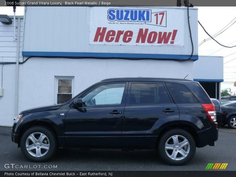 Black Pearl Metallic / Beige 2008 Suzuki Grand Vitara Luxury