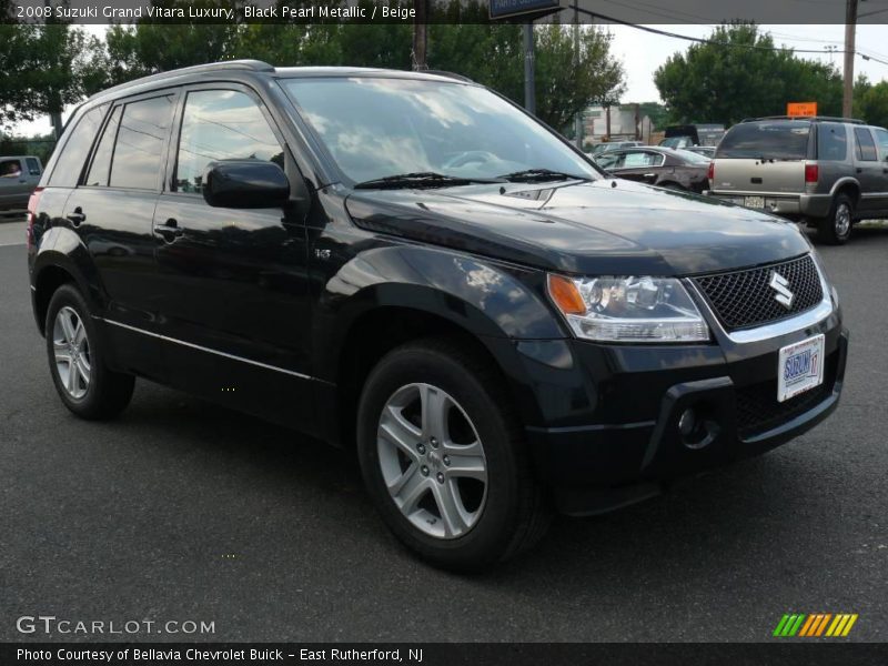 Black Pearl Metallic / Beige 2008 Suzuki Grand Vitara Luxury