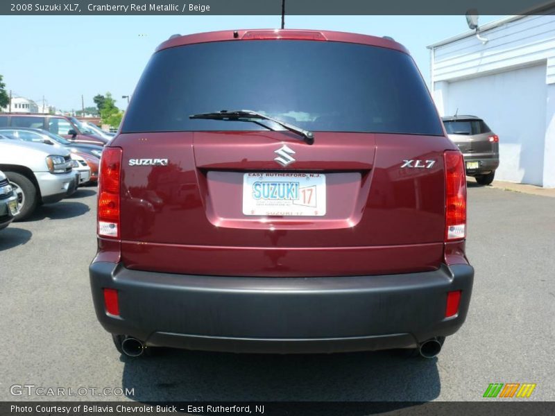 Cranberry Red Metallic / Beige 2008 Suzuki XL7