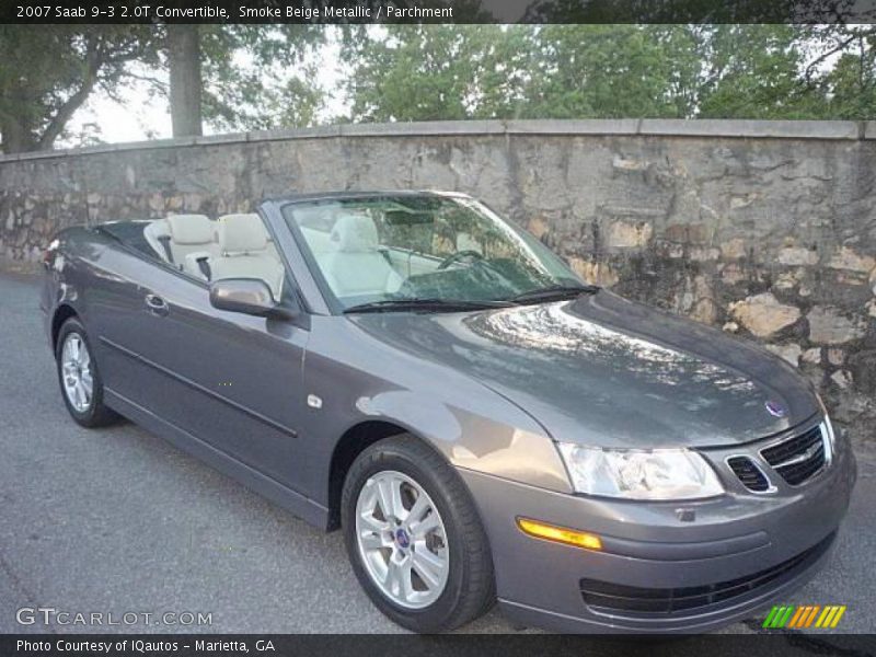 Smoke Beige Metallic / Parchment 2007 Saab 9-3 2.0T Convertible