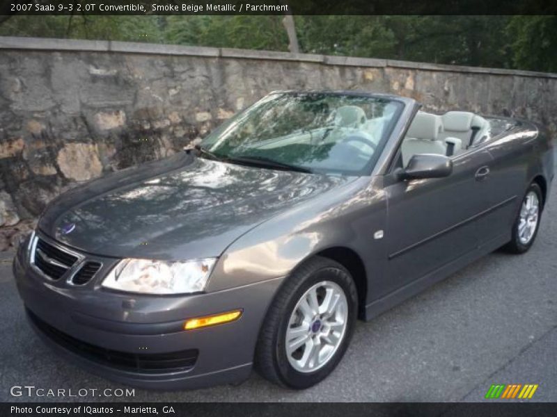 Smoke Beige Metallic / Parchment 2007 Saab 9-3 2.0T Convertible