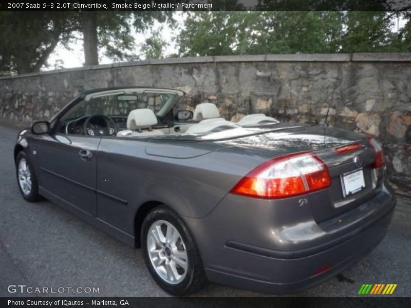 Smoke Beige Metallic / Parchment 2007 Saab 9-3 2.0T Convertible