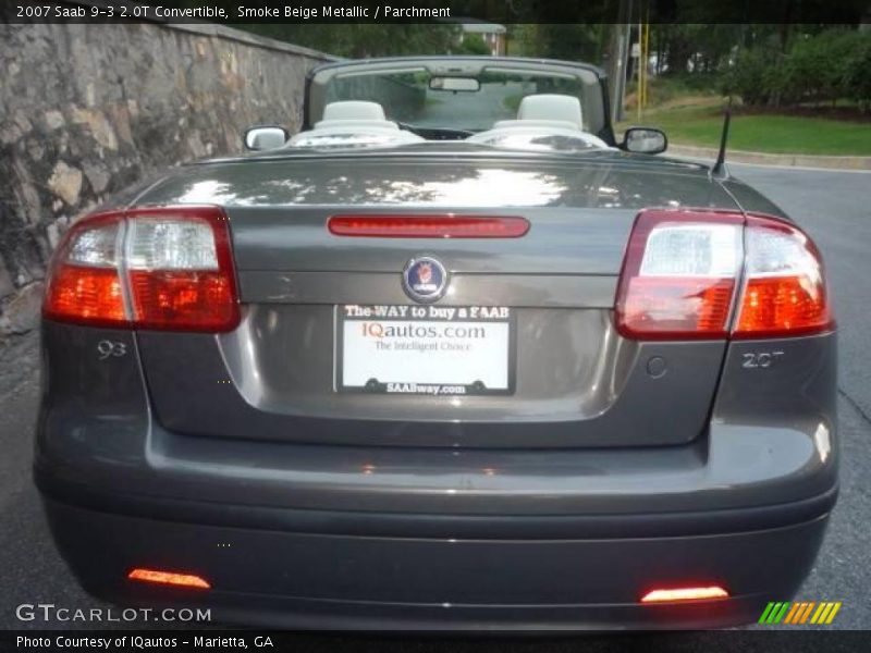 Smoke Beige Metallic / Parchment 2007 Saab 9-3 2.0T Convertible