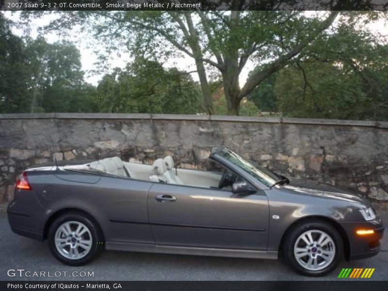 Smoke Beige Metallic / Parchment 2007 Saab 9-3 2.0T Convertible