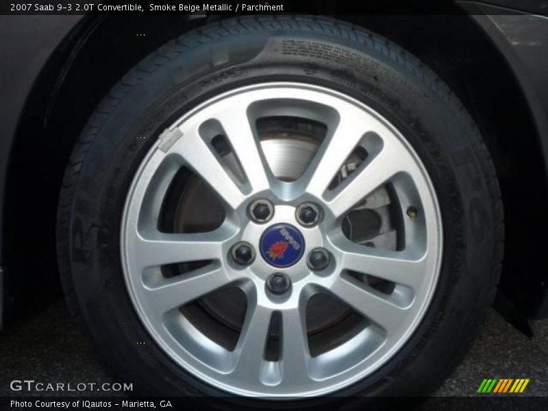 Smoke Beige Metallic / Parchment 2007 Saab 9-3 2.0T Convertible