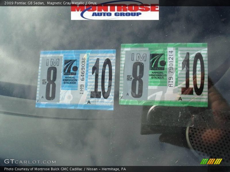 Magnetic Gray Metallic / Onyx 2009 Pontiac G8 Sedan