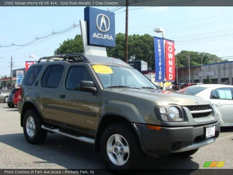 Gold Rush Metallic / Gray Celadon 2002 Nissan Xterra XE V6 4x4