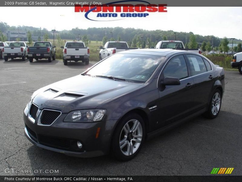 Magnetic Gray Metallic / Onyx 2009 Pontiac G8 Sedan