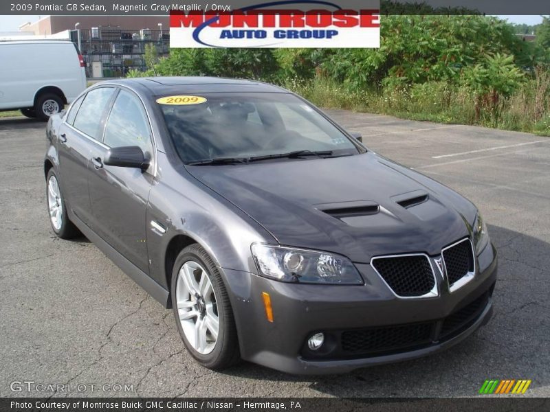 Magnetic Gray Metallic / Onyx 2009 Pontiac G8 Sedan