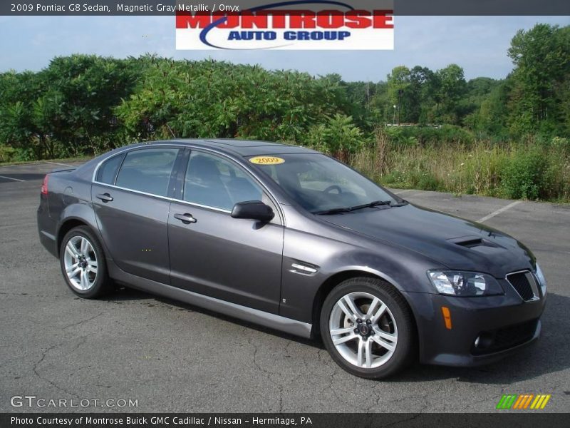Magnetic Gray Metallic / Onyx 2009 Pontiac G8 Sedan
