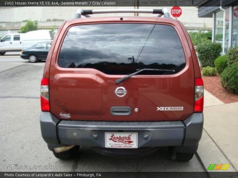 Sedona Metallic / Gray Celadon 2002 Nissan Xterra XE V6 4x4