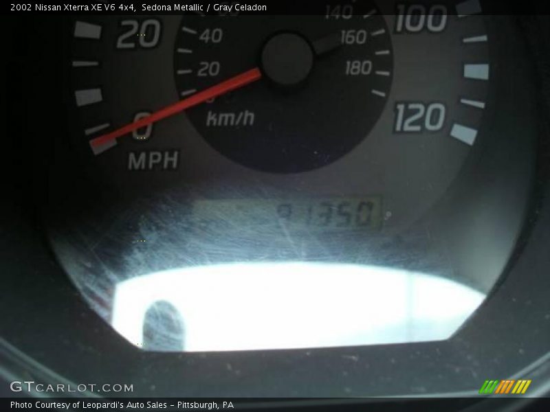 Sedona Metallic / Gray Celadon 2002 Nissan Xterra XE V6 4x4