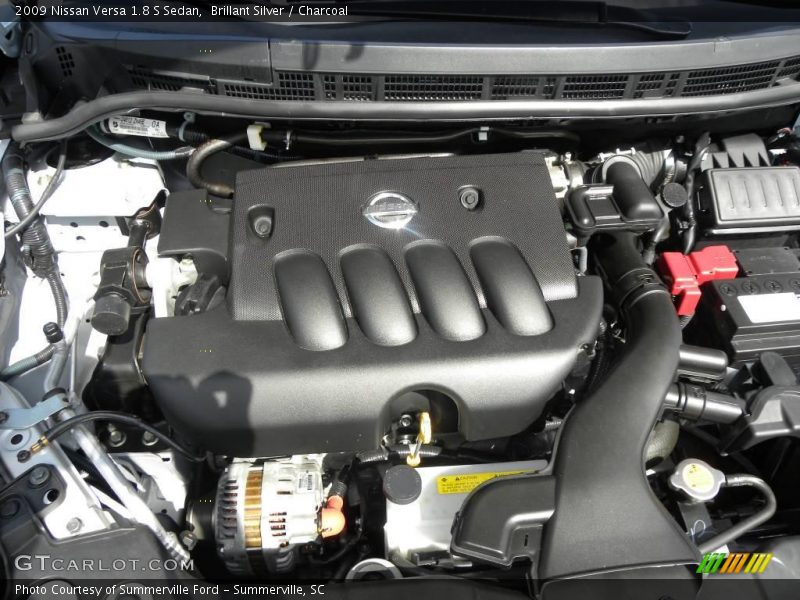Brillant Silver / Charcoal 2009 Nissan Versa 1.8 S Sedan