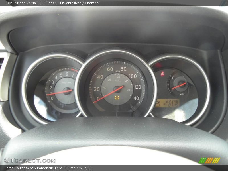 Brillant Silver / Charcoal 2009 Nissan Versa 1.8 S Sedan