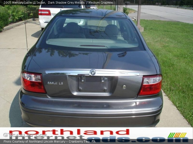 Dark Shadow Grey Metallic / Medium Graphite 2005 Mercury Sable LS Sedan