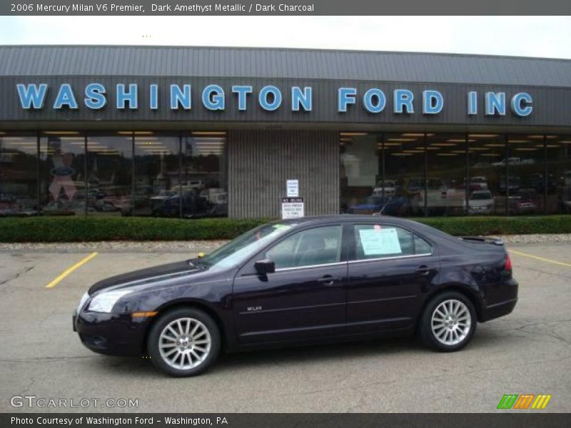 Dark Amethyst Metallic / Dark Charcoal 2006 Mercury Milan V6 Premier