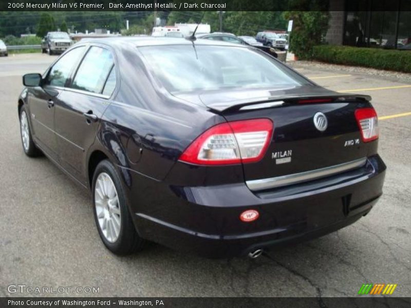 Dark Amethyst Metallic / Dark Charcoal 2006 Mercury Milan V6 Premier