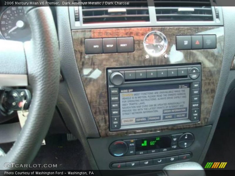 Dark Amethyst Metallic / Dark Charcoal 2006 Mercury Milan V6 Premier