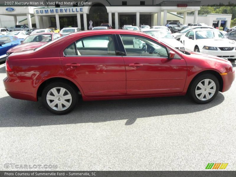 Vivid Red Metallic / Camel 2007 Mercury Milan I4