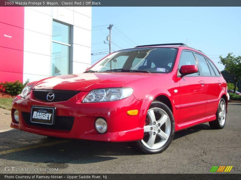 Classic Red / Off Black 2003 Mazda Protege 5 Wagon