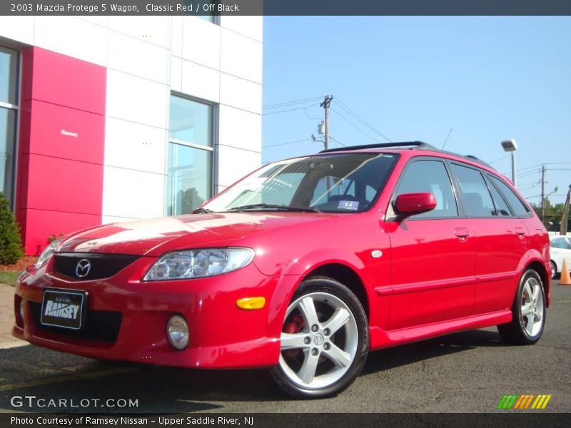Classic Red / Off Black 2003 Mazda Protege 5 Wagon