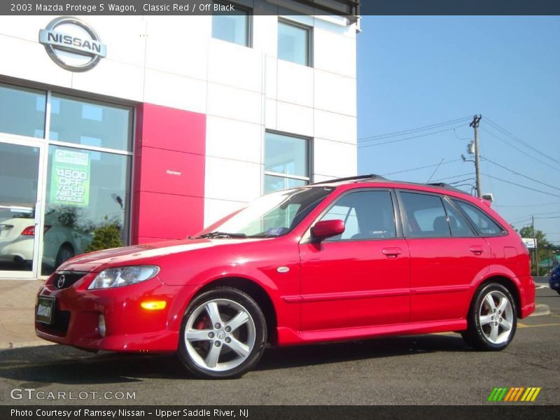 Classic Red / Off Black 2003 Mazda Protege 5 Wagon
