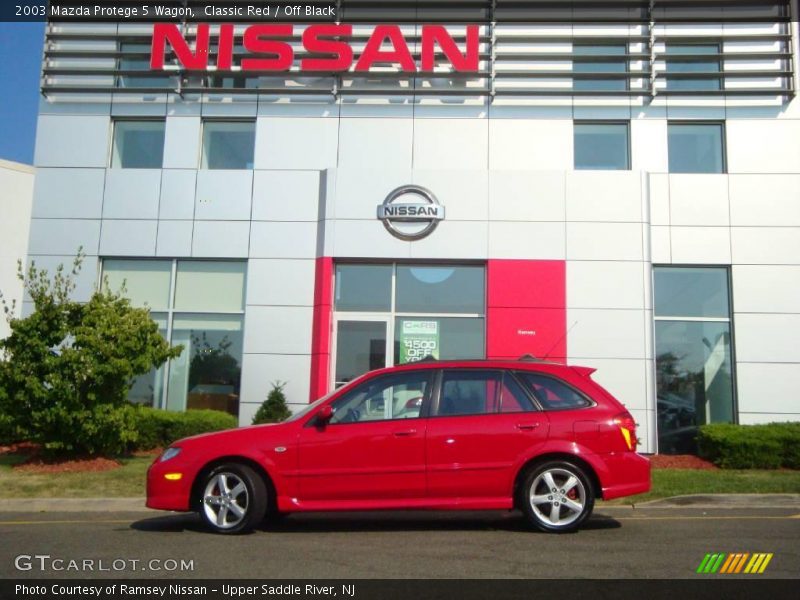 Classic Red / Off Black 2003 Mazda Protege 5 Wagon