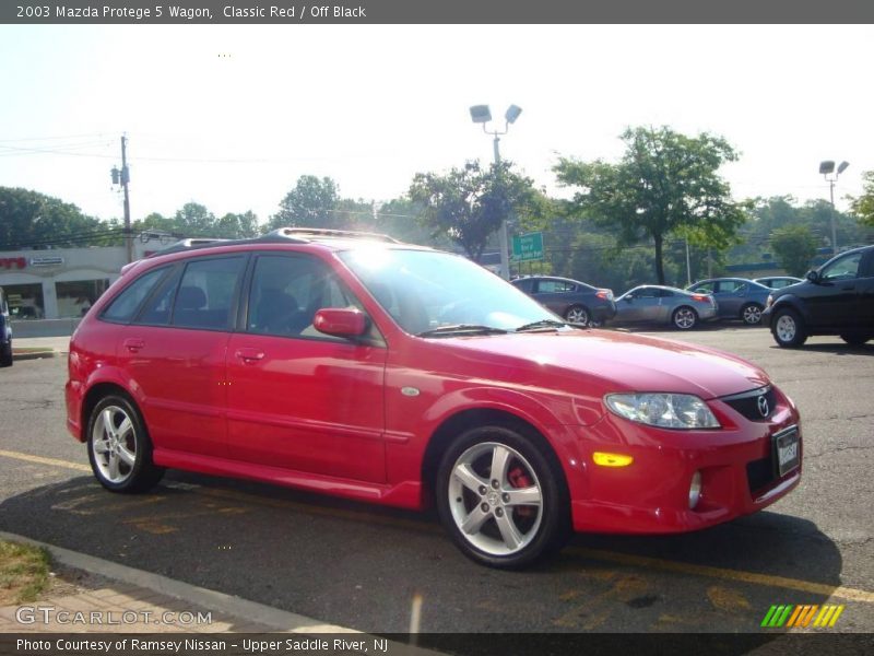 Classic Red / Off Black 2003 Mazda Protege 5 Wagon