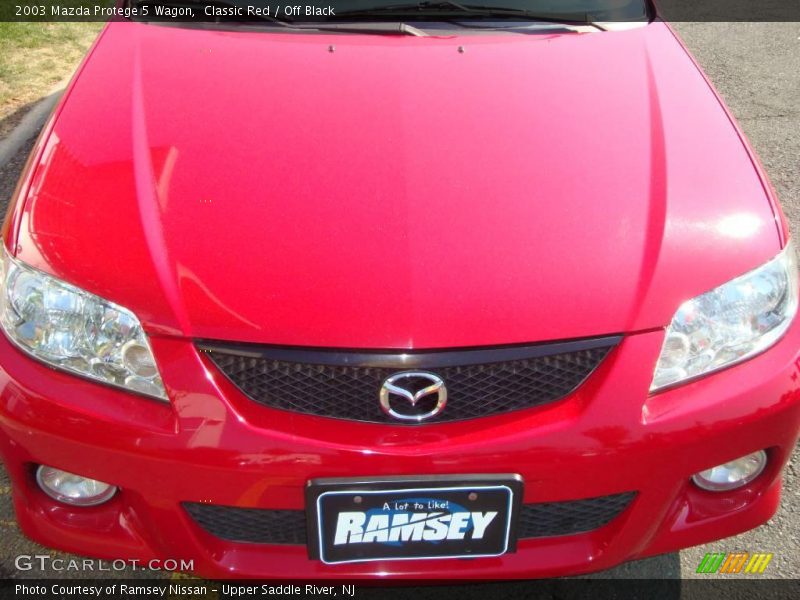 Classic Red / Off Black 2003 Mazda Protege 5 Wagon