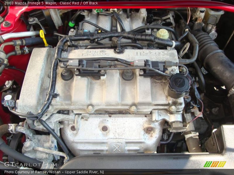 Classic Red / Off Black 2003 Mazda Protege 5 Wagon
