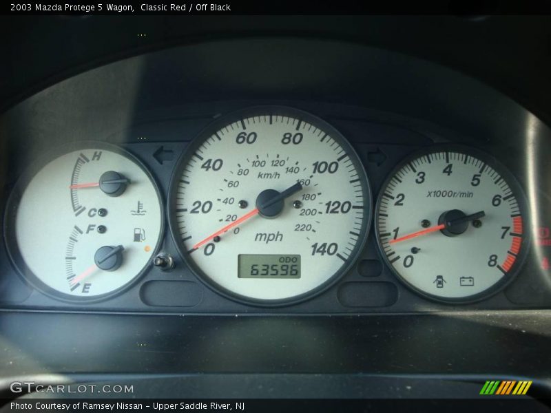 Classic Red / Off Black 2003 Mazda Protege 5 Wagon